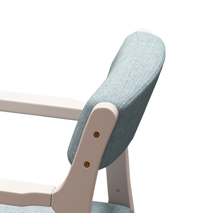 Contemporary Wood Side Chair Open Back Dining Side Arm Chair for Home Use