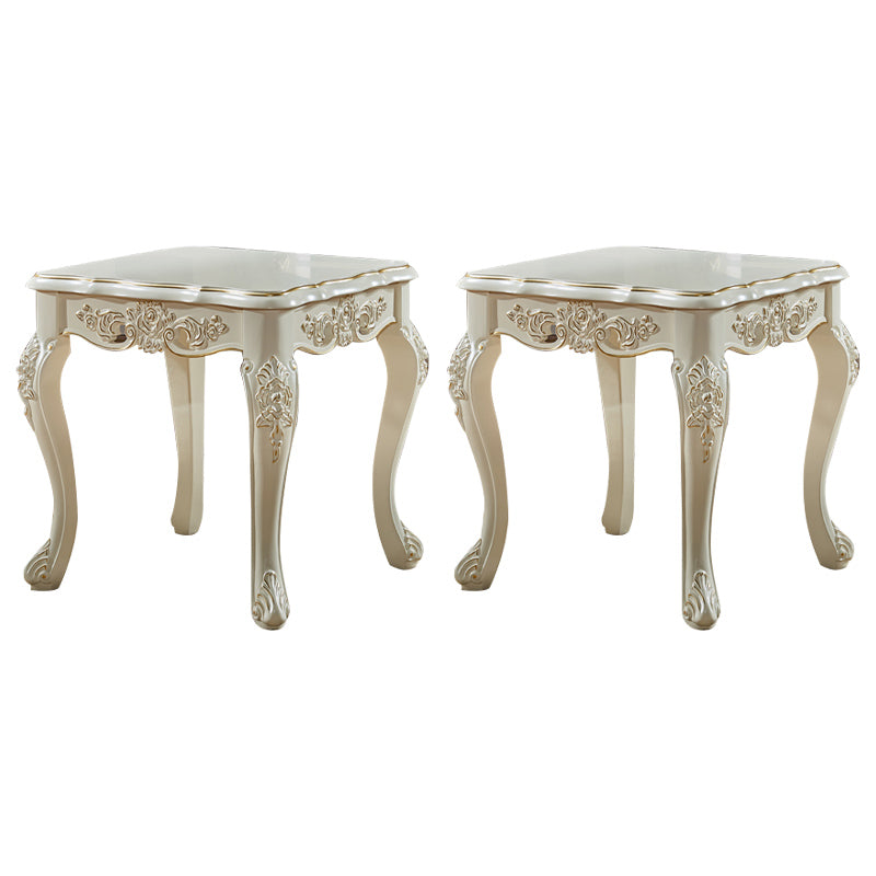 European Style Birch Leather Arm Chair Light Color Solid Back Dining Chair with White Legs