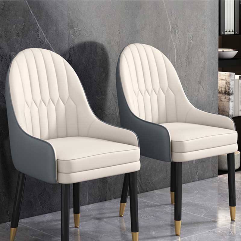 Leather Contemporary Home Side Chair Parsons Chair of 21'' Wide Chairs