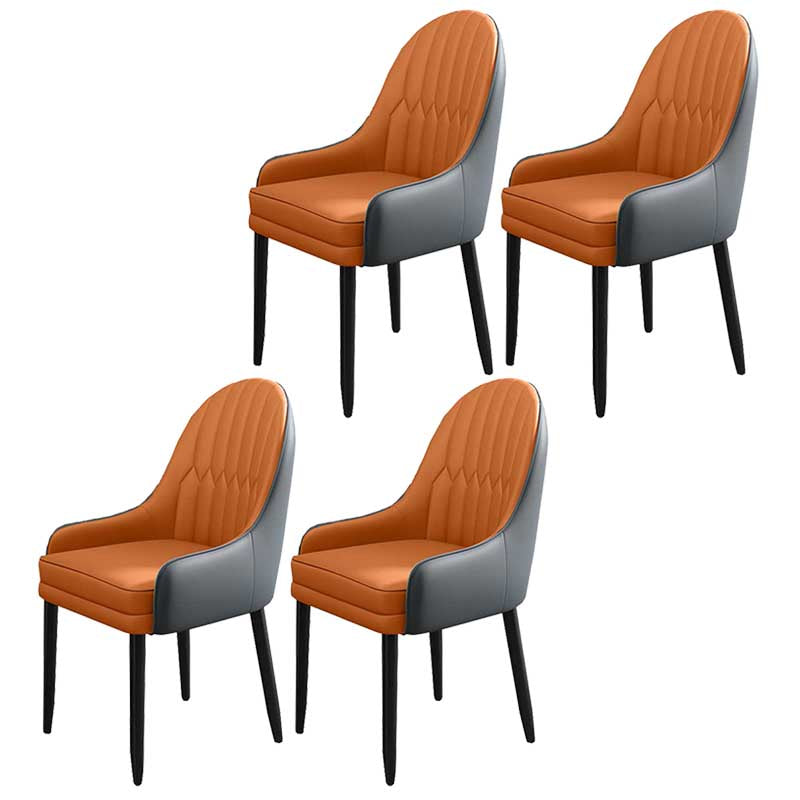 Leather Contemporary Home Side Chair Parsons Chair of 21'' Wide Chairs