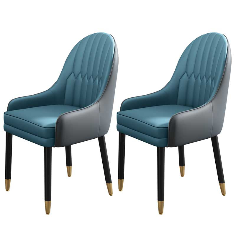 Leather Contemporary Home Side Chair Parsons Chair of 21'' Wide Chairs