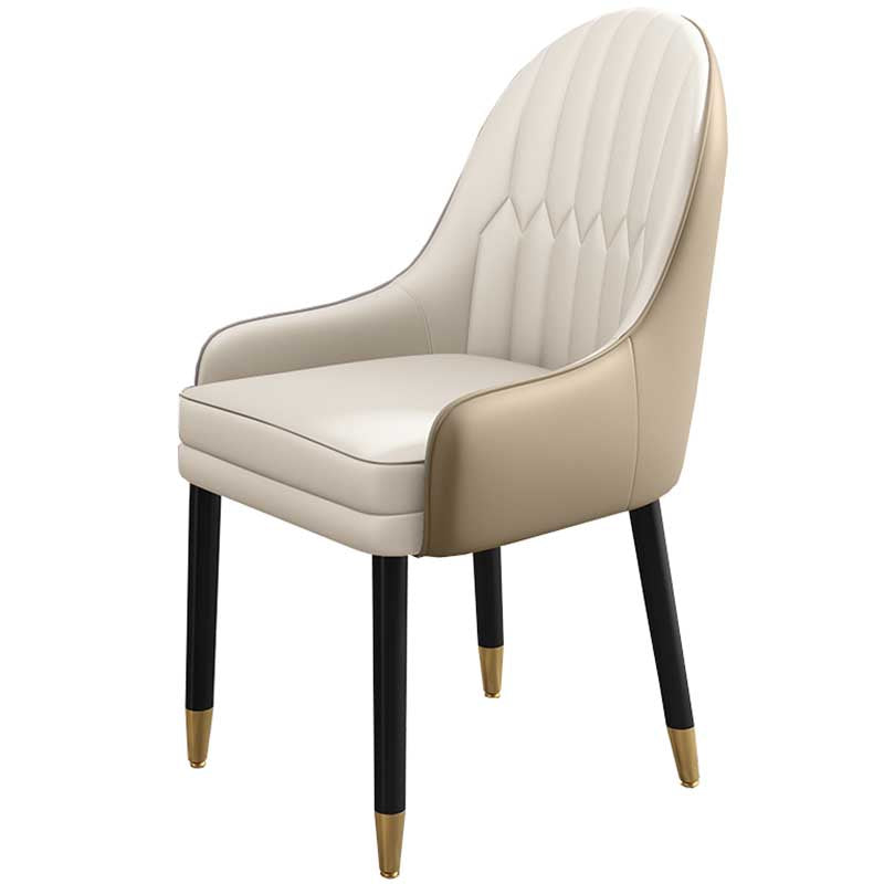 Leather Contemporary Home Side Chair Parsons Chair of 21'' Wide Chairs