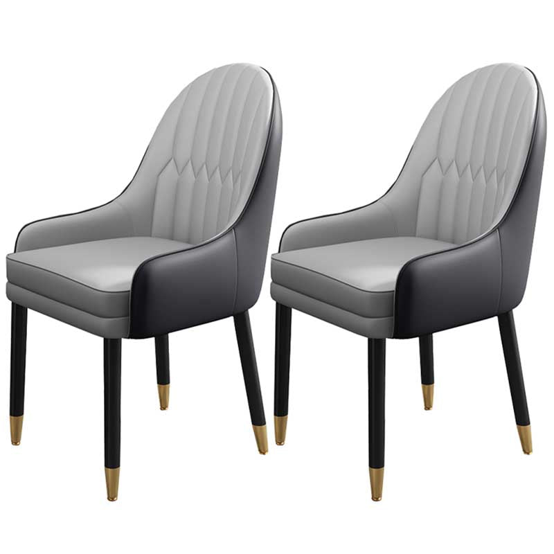 Leather Contemporary Home Side Chair Parsons Chair of 21'' Wide Chairs