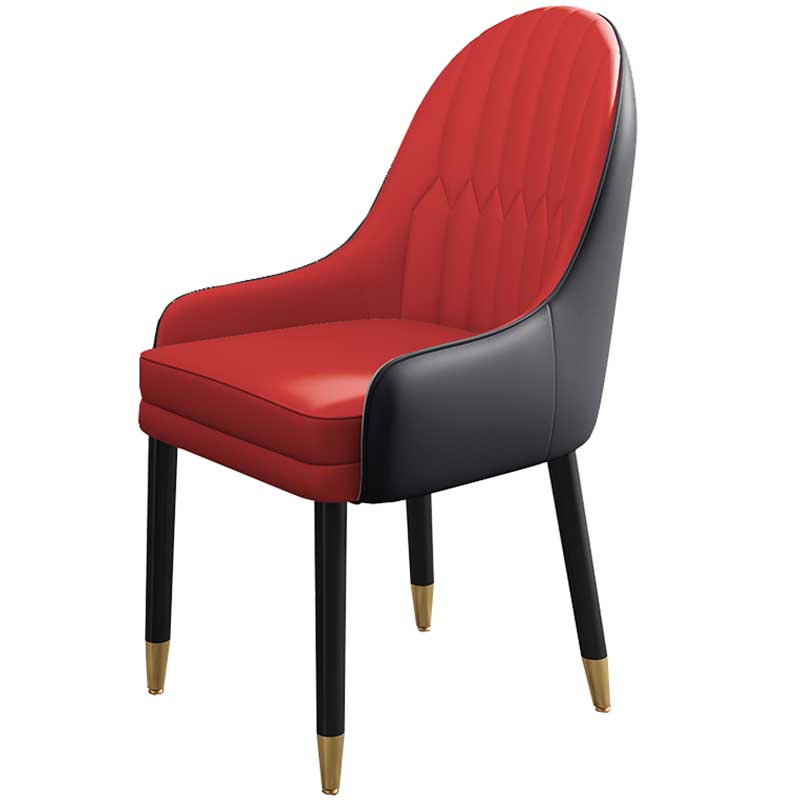 Leather Contemporary Home Side Chair Parsons Chair of 21'' Wide Chairs