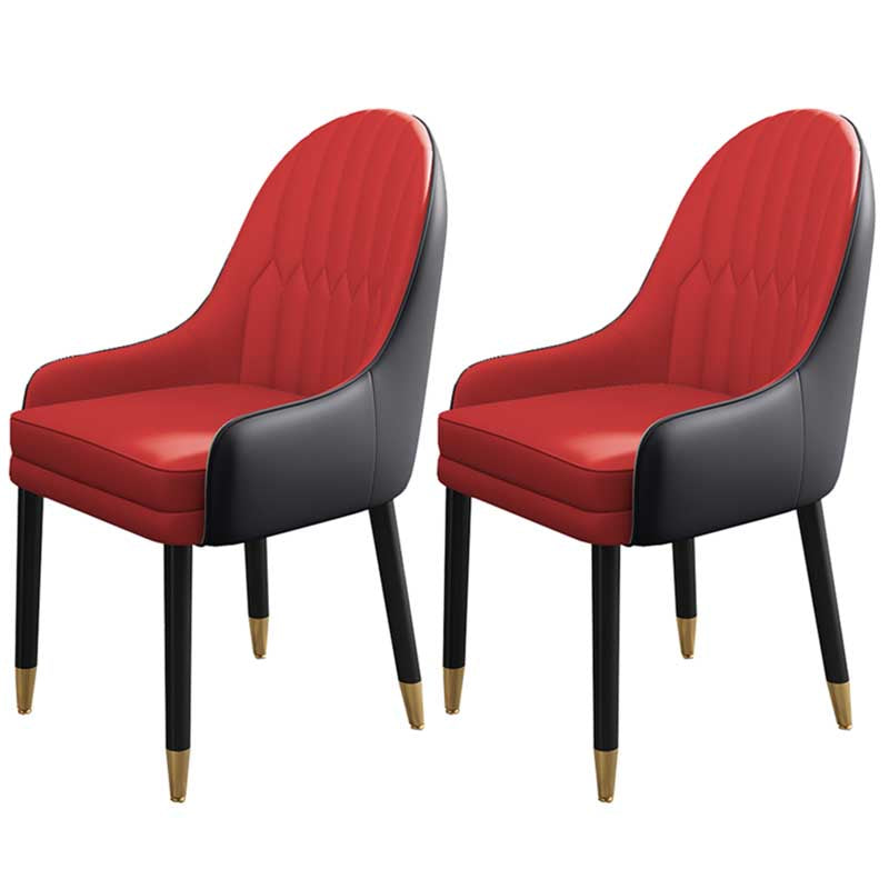 Leather Contemporary Home Side Chair Parsons Chair of 21'' Wide Chairs