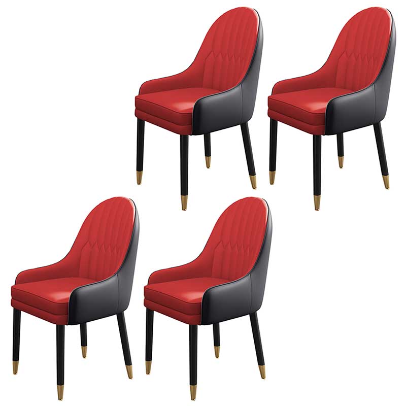 Leather Contemporary Home Side Chair Parsons Chair of 21'' Wide Chairs