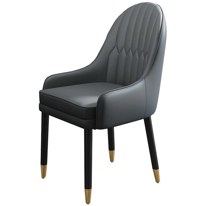 Leather Contemporary Home Side Chair Parsons Chair of 21'' Wide Chairs