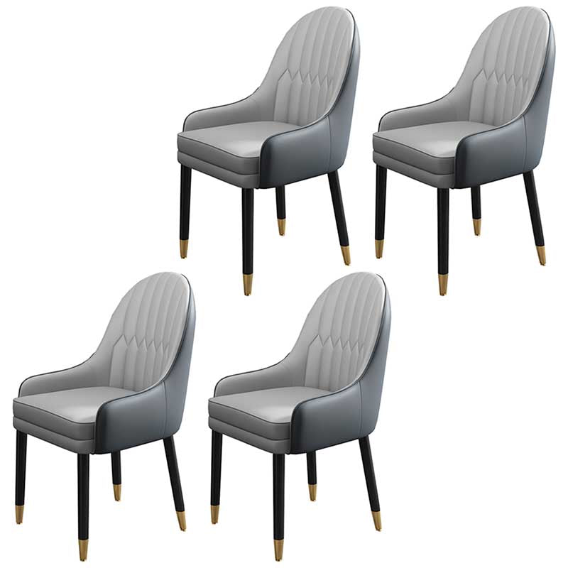 Leather Contemporary Home Side Chair Parsons Chair of 21'' Wide Chairs