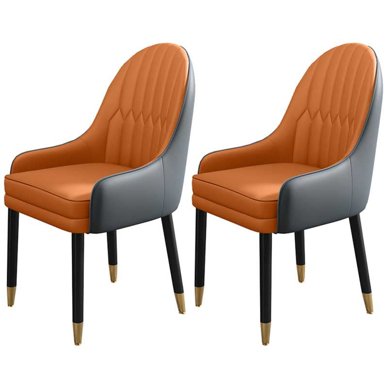 Leather Contemporary Home Side Chair Parsons Chair of 21'' Wide Chairs