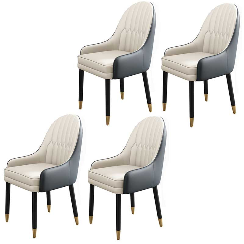 Leather Contemporary Home Side Chair Parsons Chair of 21'' Wide Chairs