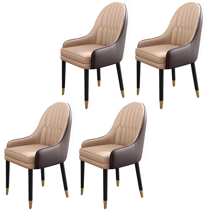 Leather Contemporary Home Side Chair Parsons Chair of 21'' Wide Chairs
