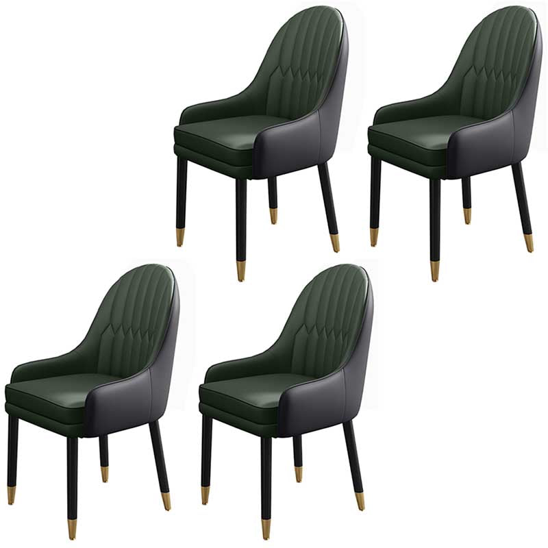Leather Contemporary Home Side Chair Parsons Chair of 21'' Wide Chairs