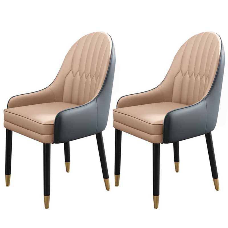 Leather Contemporary Home Side Chair Parsons Chair of 21'' Wide Chairs