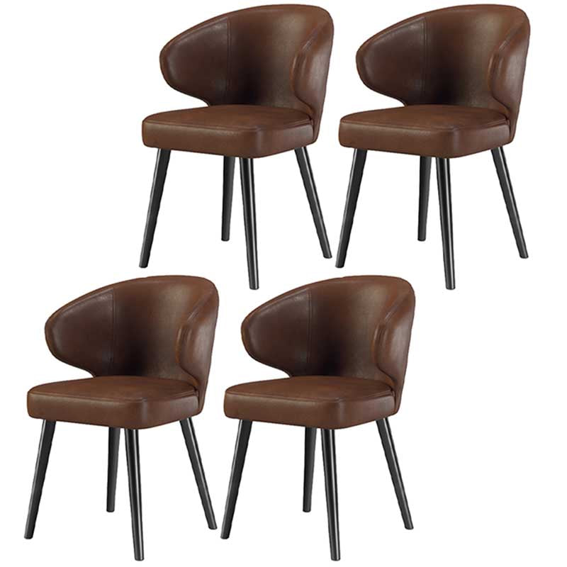 Chaise moderne d'intérieur et d'extérieur, chaise de salle à manger en métal, sans accoudoirs, pour cuisine