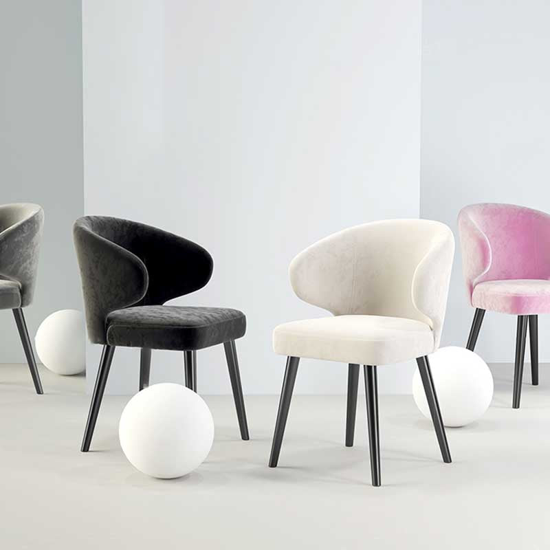 Chaise moderne d'intérieur et d'extérieur, chaise de salle à manger en métal, sans accoudoirs, pour cuisine