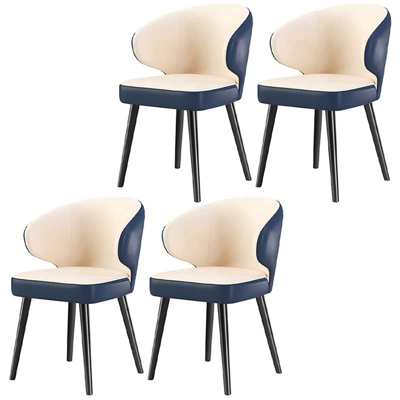 Chaise moderne d'intérieur et d'extérieur, chaise de salle à manger en métal, sans accoudoirs, pour cuisine