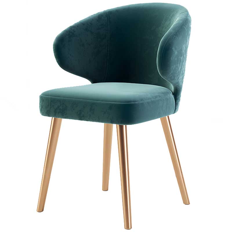Chaise moderne d'intérieur et d'extérieur, chaise de salle à manger en métal, sans accoudoirs, pour cuisine