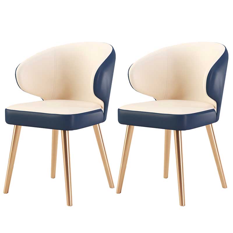 Chaise moderne d'intérieur et d'extérieur, chaise de salle à manger en métal, sans accoudoirs, pour cuisine