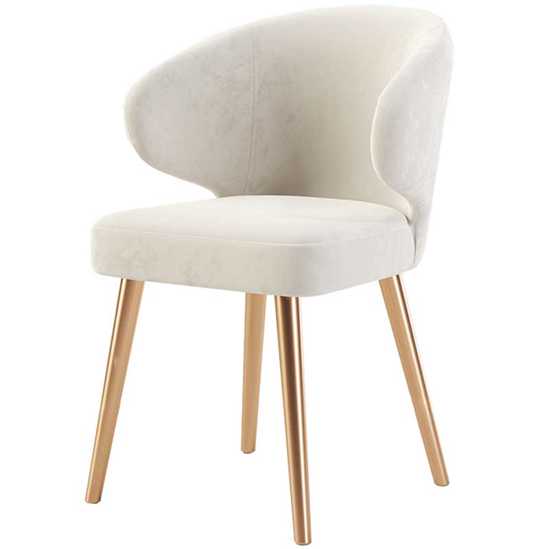 Chaise moderne d'intérieur et d'extérieur, chaise de salle à manger en métal, sans accoudoirs, pour cuisine