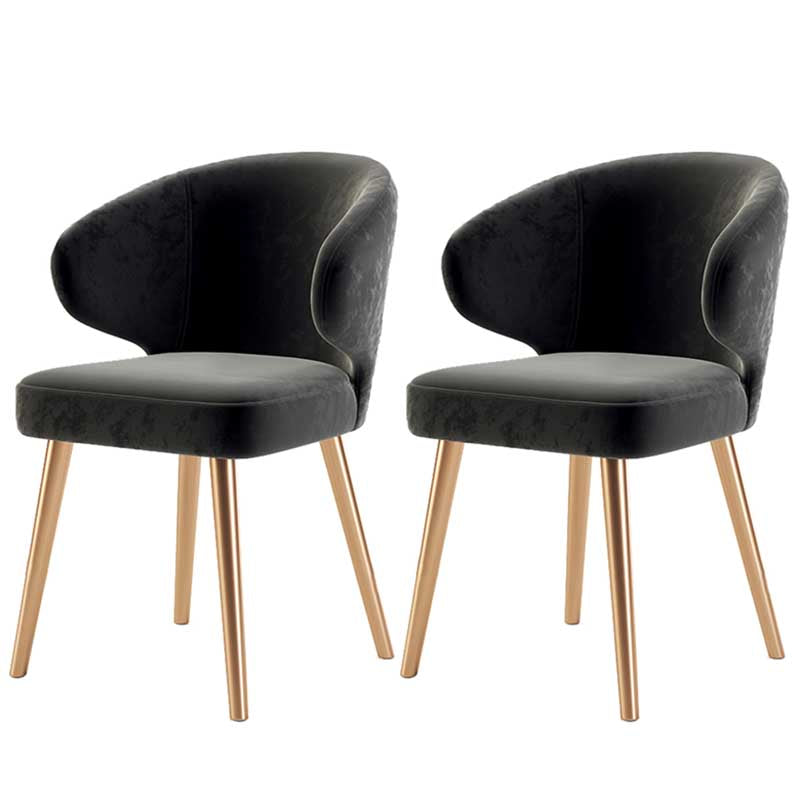 Chaise moderne d'intérieur et d'extérieur, chaise de salle à manger en métal, sans accoudoirs, pour cuisine