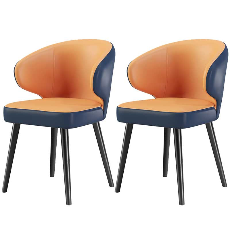 Chaise moderne d'intérieur et d'extérieur, chaise de salle à manger en métal, sans accoudoirs, pour cuisine