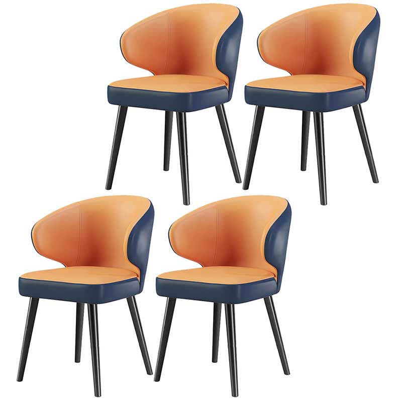 Chaise moderne d'intérieur et d'extérieur, chaise de salle à manger en métal, sans accoudoirs, pour cuisine