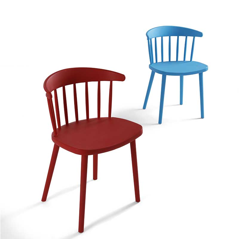 Multicolor Contemporary Style Side Chair Set Windsor Back Side Dining Chair