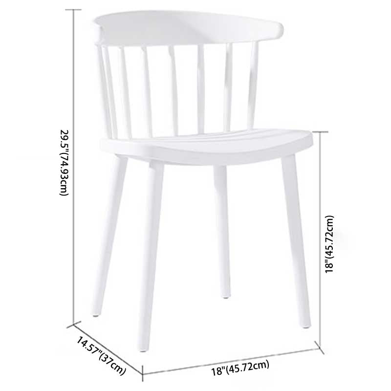 Multicolor Contemporary Style Side Chair Set Windsor Back Side Dining Chair