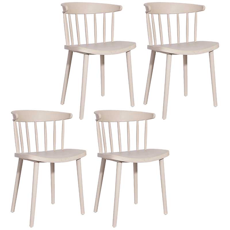 Multicolor Contemporary Style Side Chair Set Windsor Back Side Dining Chair