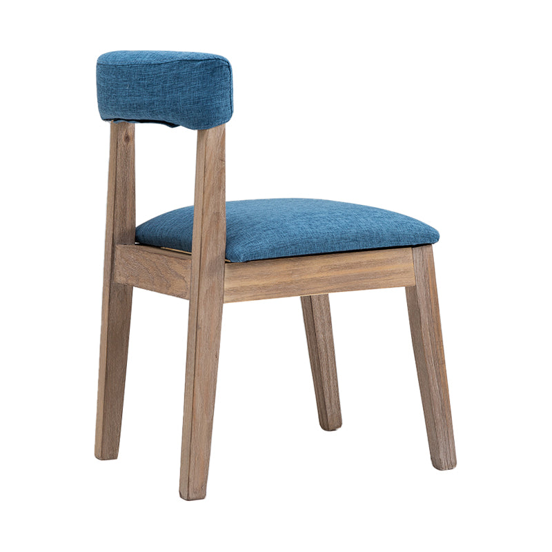 Country Style Solid Wood Dining Room Chair Open Back Dining Side Chair