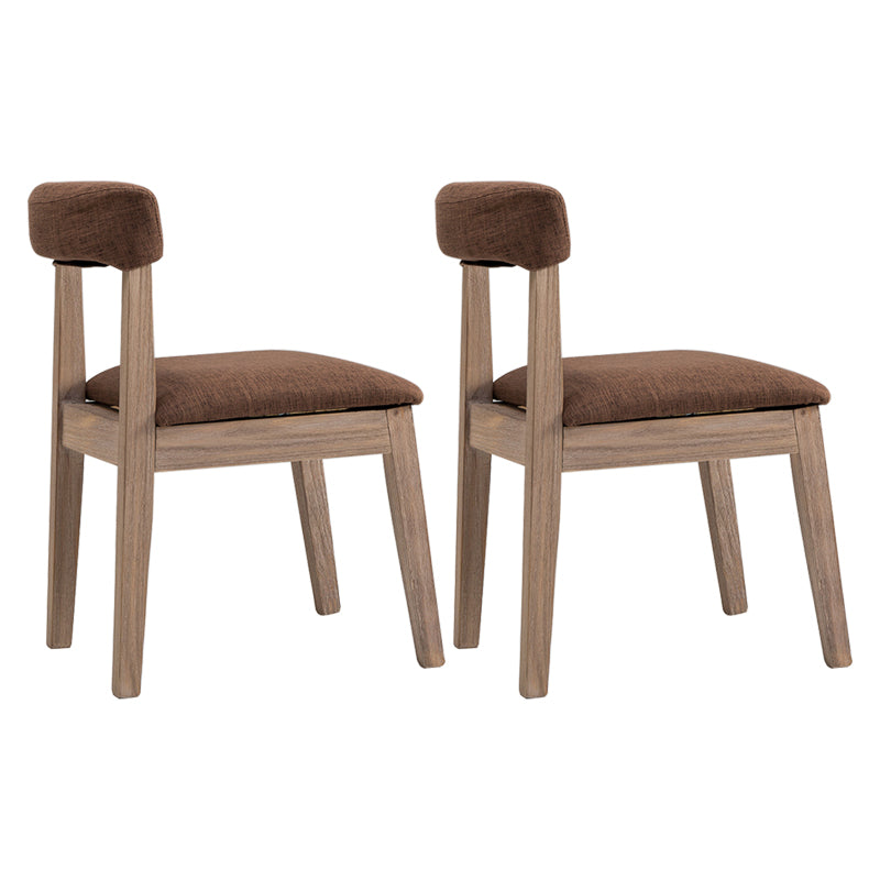 Country Style Solid Wood Dining Room Chair Open Back Dining Side Chair
