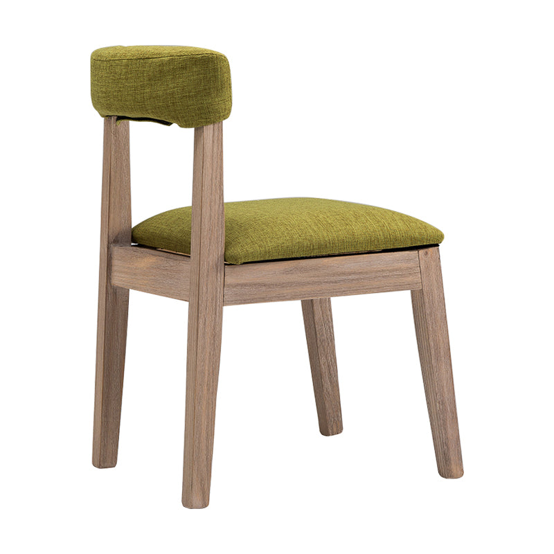 Country Style Solid Wood Dining Room Chair Open Back Dining Side Chair