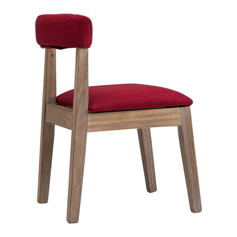 Country Style Solid Wood Dining Room Chair Open Back Dining Side Chair