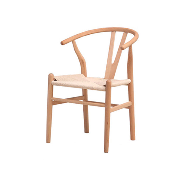 Chaise de bras de salle à manger de style contemporain en bois