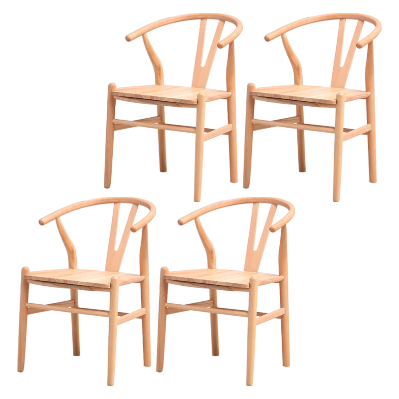 Chaise de bras de salle à manger de style contemporain en bois