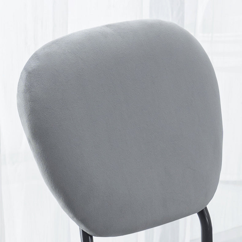 Contemporary Style Metal Dining Room Kitchen Chair Open Back Side Chairs