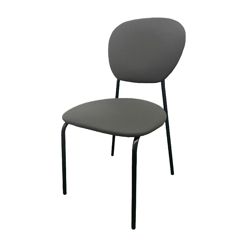 Contemporary Style Metal Dining Room Kitchen Chair Open Back Side Chairs