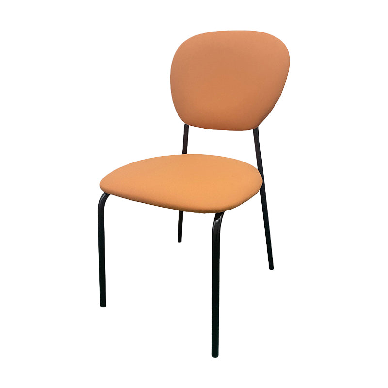 Contemporary Style Metal Dining Room Kitchen Chair Open Back Side Chairs