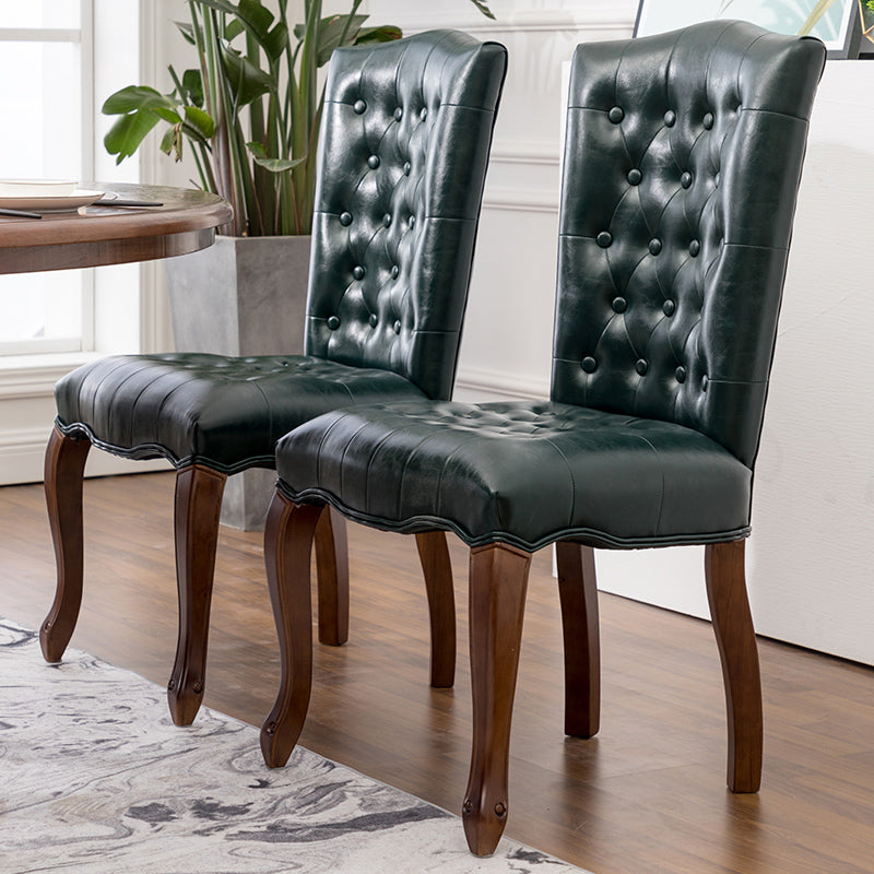 Chaise d'appoint de salle à manger traditionnelle en bois, avec coussin de couleur, chaise Parsons pour la maison