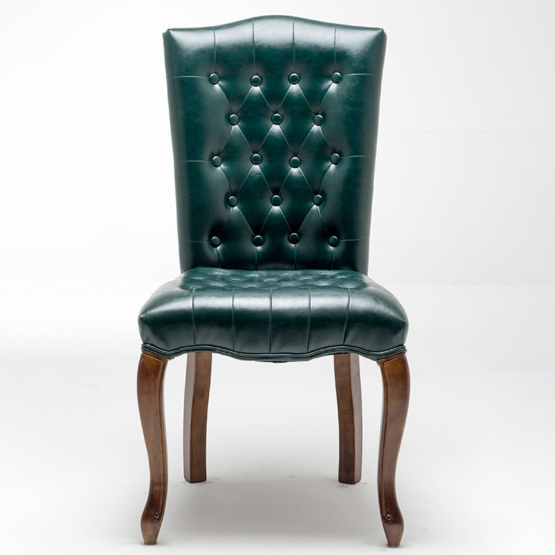 Chaise d'appoint de salle à manger traditionnelle en bois, avec coussin de couleur, chaise Parsons pour la maison