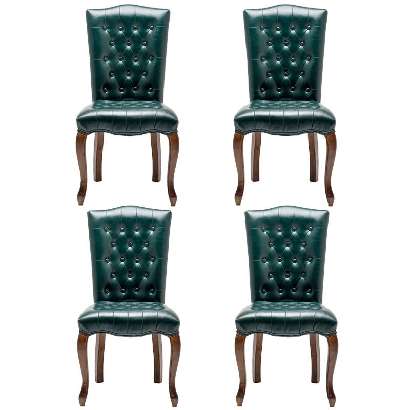 Chaise d'appoint de salle à manger traditionnelle en bois, avec coussin de couleur, chaise Parsons pour la maison