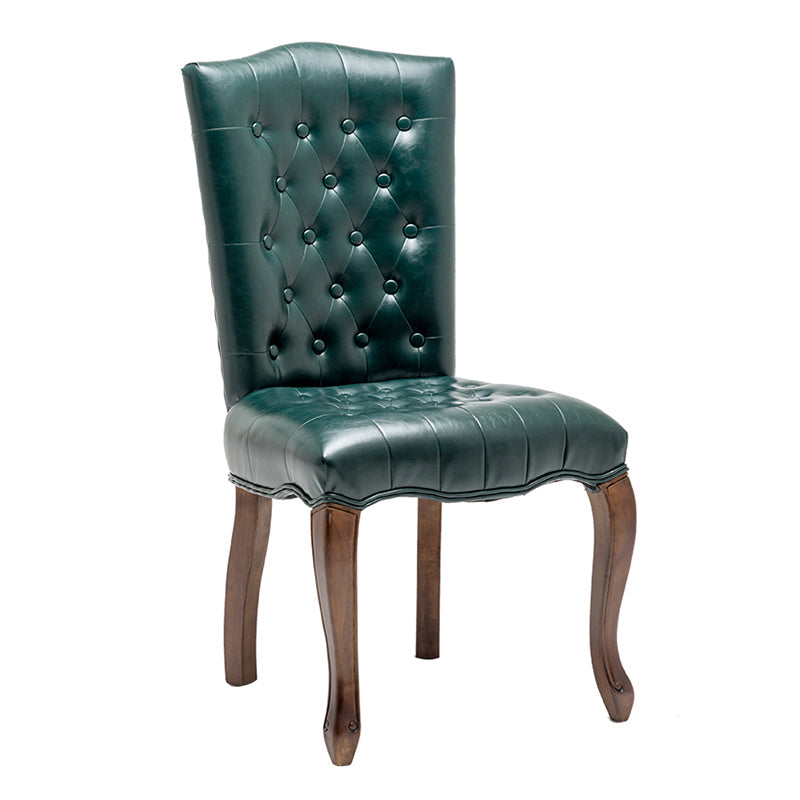 Chaise d'appoint de salle à manger traditionnelle en bois, avec coussin de couleur, chaise Parsons pour la maison