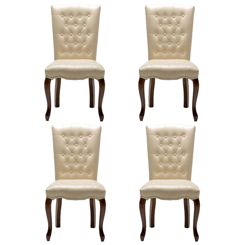 Chaise d'appoint de salle à manger traditionnelle en bois, avec coussin de couleur, chaise Parsons pour la maison