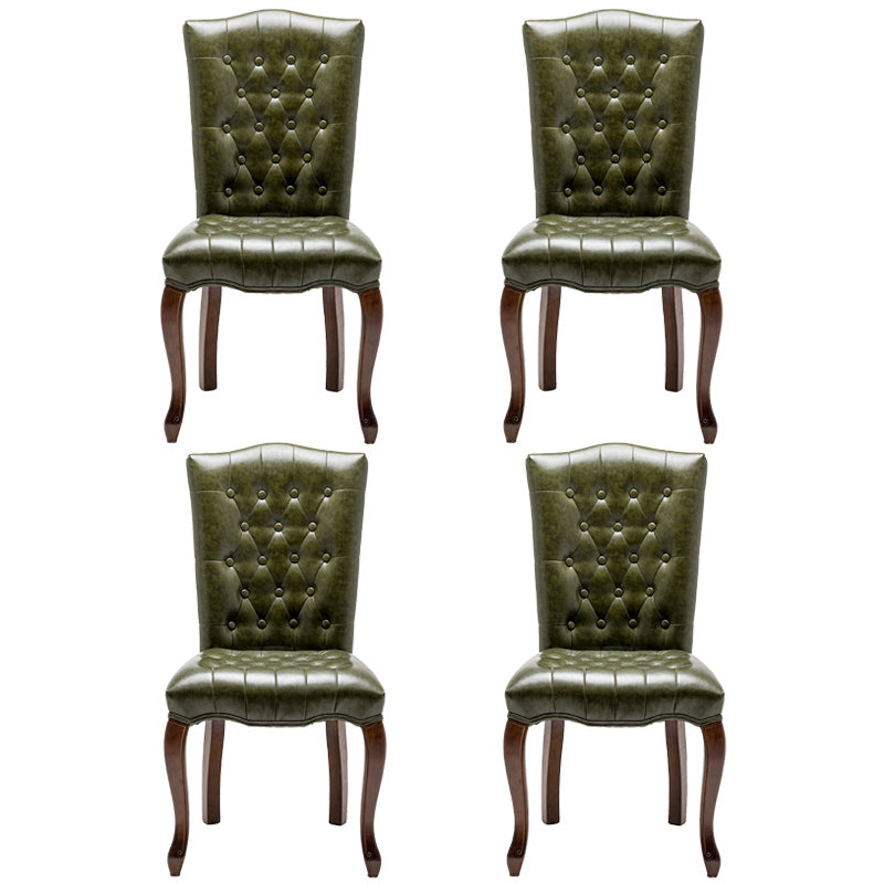 Chaise d'appoint de salle à manger traditionnelle en bois, avec coussin de couleur, chaise Parsons pour la maison