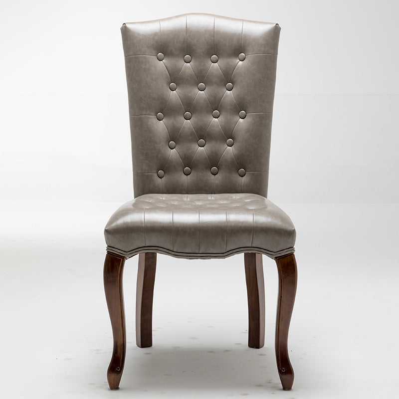 Chaise d'appoint de salle à manger traditionnelle en bois, avec coussin de couleur, chaise Parsons pour la maison