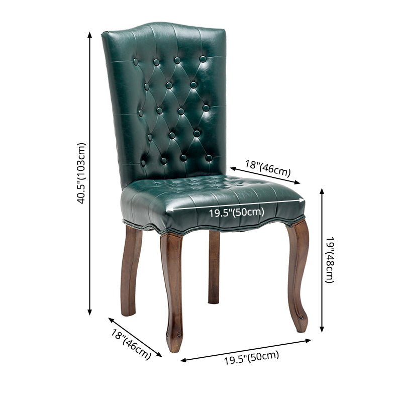 Chaise d'appoint de salle à manger traditionnelle en bois, avec coussin de couleur, chaise Parsons pour la maison