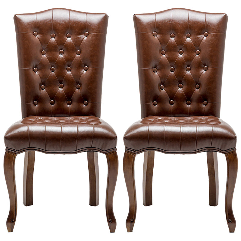 Chaise d'appoint de salle à manger traditionnelle en bois, avec coussin de couleur, chaise Parsons pour la maison
