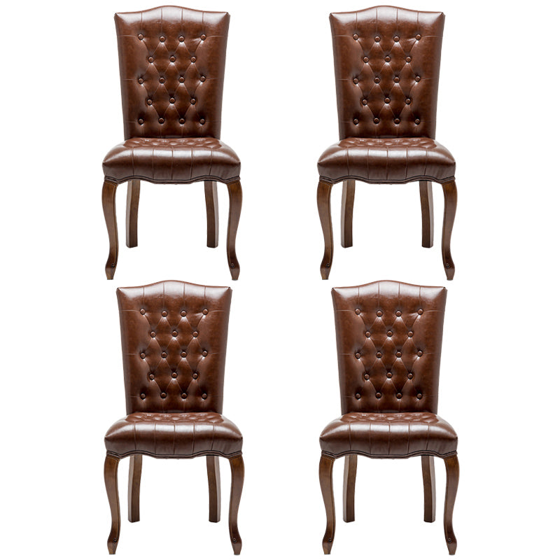 Chaise d'appoint de salle à manger traditionnelle en bois, avec coussin de couleur, chaise Parsons pour la maison