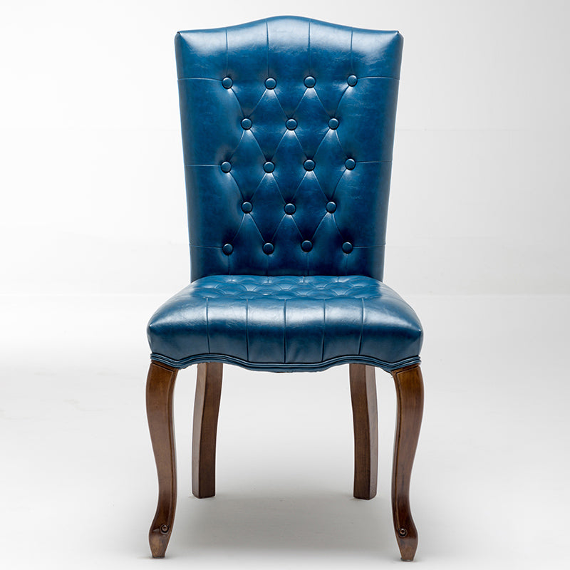 Chaise d'appoint de salle à manger traditionnelle en bois, avec coussin de couleur, chaise Parsons pour la maison