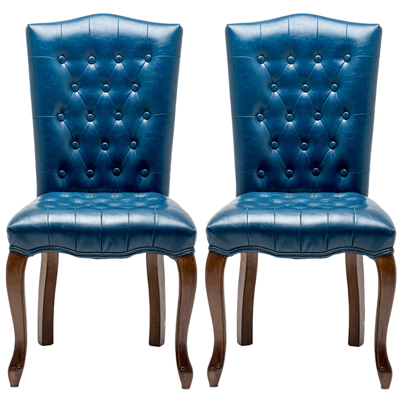 Chaise d'appoint de salle à manger traditionnelle en bois, avec coussin de couleur, chaise Parsons pour la maison
